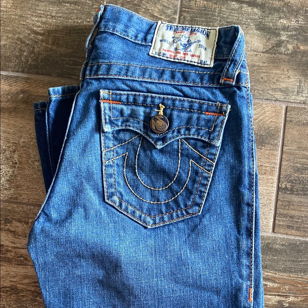 True Religion Classic Blue Jeans with Signature Pocket